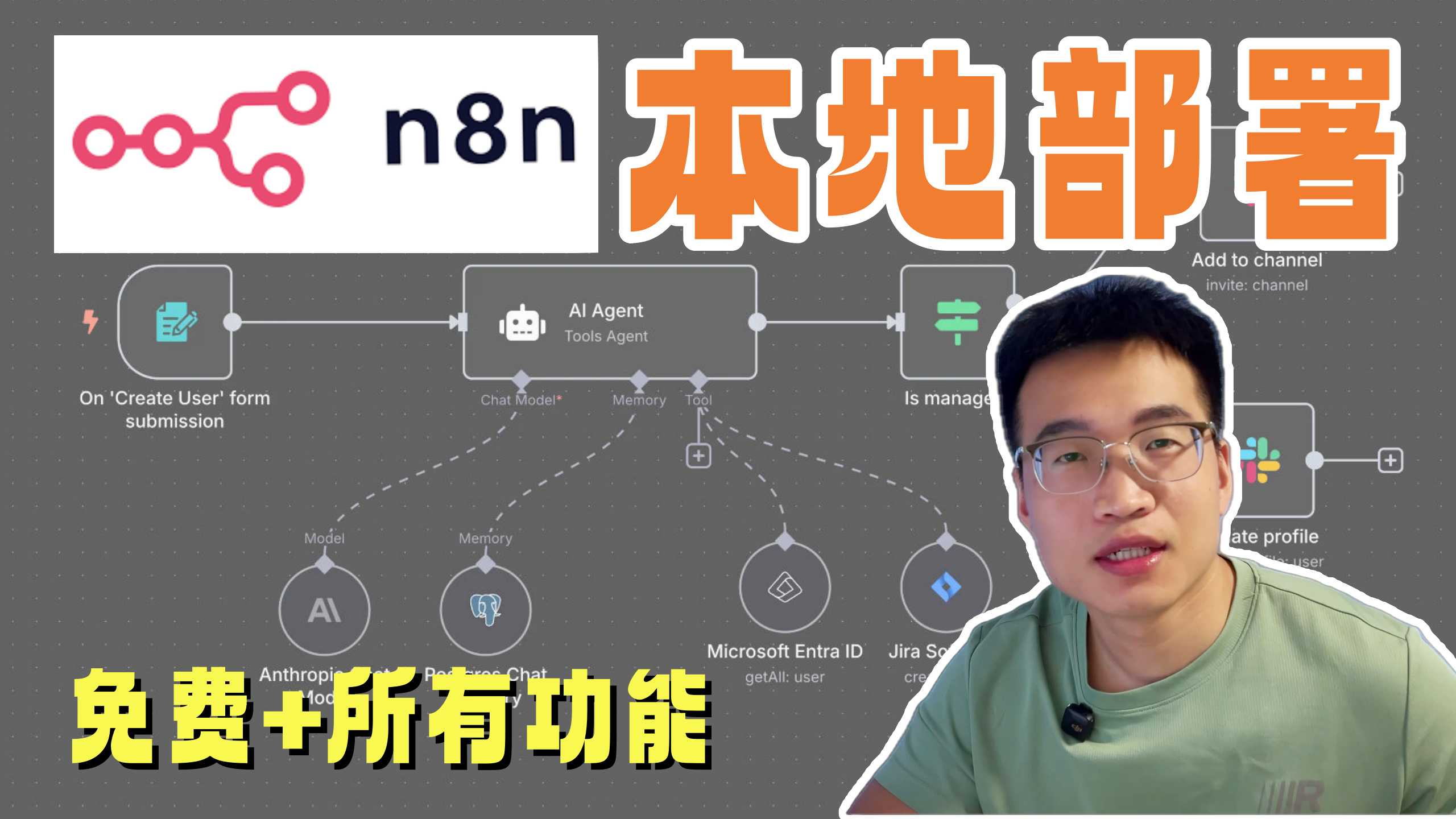如何使用Docker部署n8n，配置数据持久化 2025最新视频教程